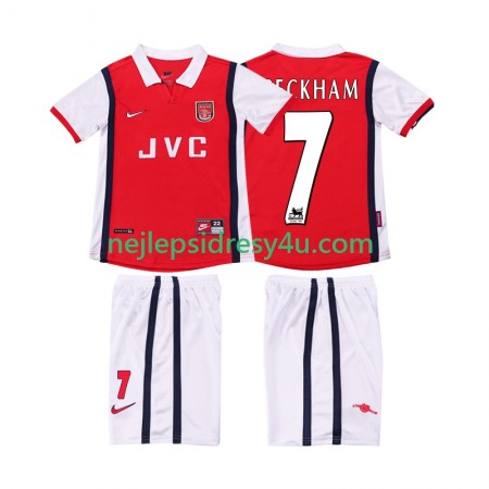 Fotbalový Dres Arsenal BECKHAM 7 1999 Retro Dětské Domácí 1998